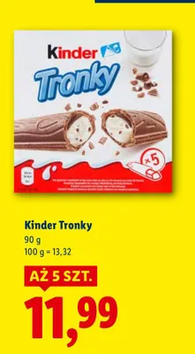 Batoniki Kinder Tronky promocja w Lidl