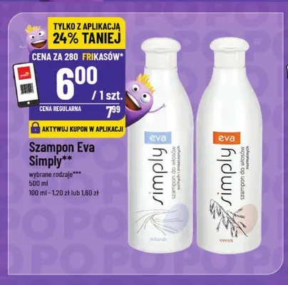 Szampon Eva Simply do włosów suchych i zniszczonych promocja w POLOmarket