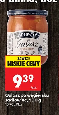 Gulasz po węgiersku Jadłowiec promocja w Biedronka