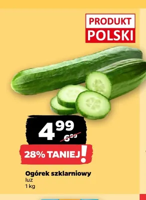 Ogórki szklarniowe promocja w Netto