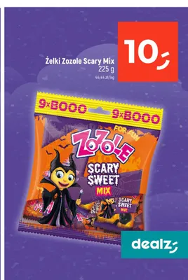 Żelki Zozole Scary Mix promocja w Dealz