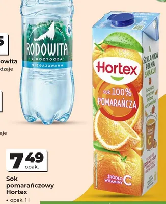 Sok pomarańczowy Hortex promocja w Odido