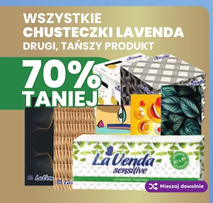 Chusteczki LaVenda promocja w Dino