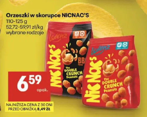 Orzeszki w skorupce NicNac's BBQ promocja w Delikatesy Centrum
