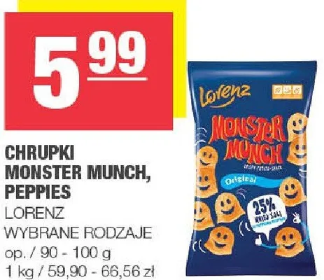 Chipsy Monster Munch, Peppes promocja w SPAR