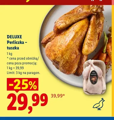 Perliczka tuszka Deluxe promocja w Lidl