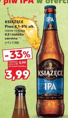 Piwo IPA Książęce promocja w Kaufland
