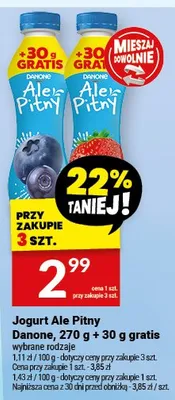Jogurt Ale Pitny Danone promocja w Twój Market