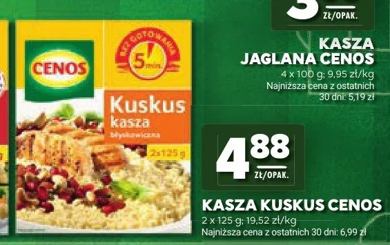 Kasza kuskus Cenos 2-pak promocja w Stokrotka