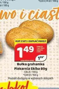 Bułka grahamka Piekarnia Skiba promocja w Delfin