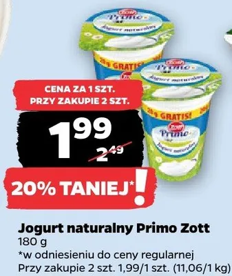 Jogurt naturalny promocja w Netto