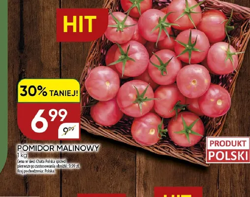 Pomidory malinowe promocja w Chata Polska
