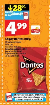 Chipsy Doritos Hot Corn promocja w TOPAZ