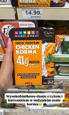 Danie gotowe MuscleMeat High Protein Chicken Korma promocja w Dino