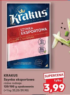 Szynka eksportowa różne rodzaje promocja w Kaufland