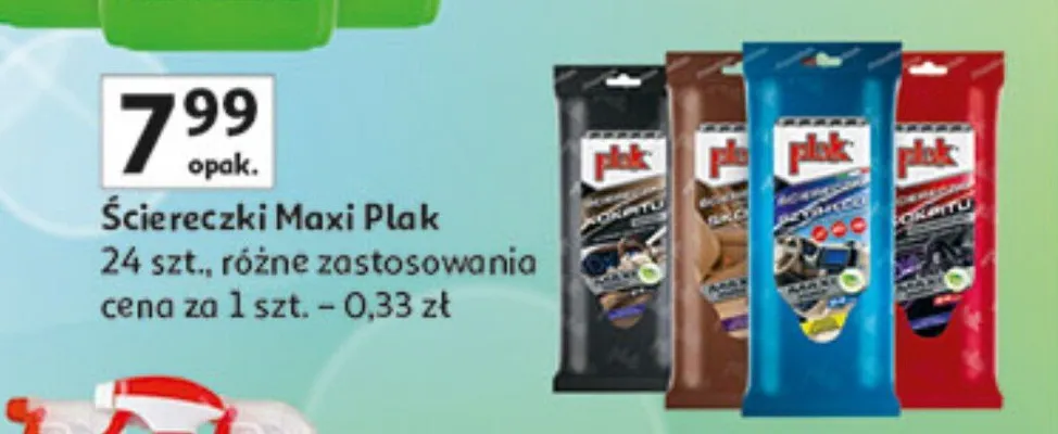 Ściereczki Maxi Plak 24 szt., różne zastosowania promocja w Auchan