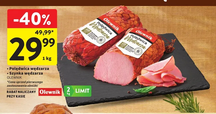 Polędwica wędzarza Olewnik promocja w Intermarche
