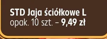 Jaja ściółkowe L STD promocja w Kaufland