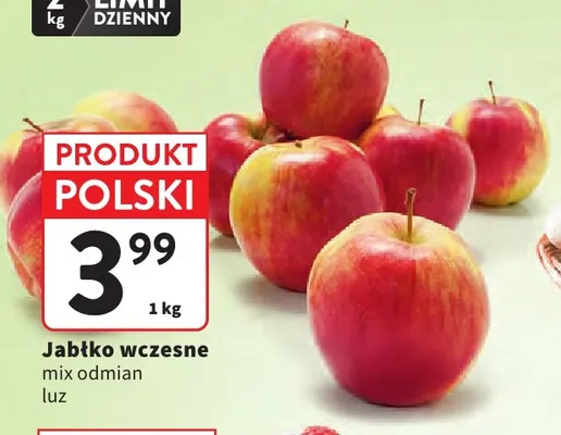 Jabłka wczesne mix odmian promocja w Intermarche