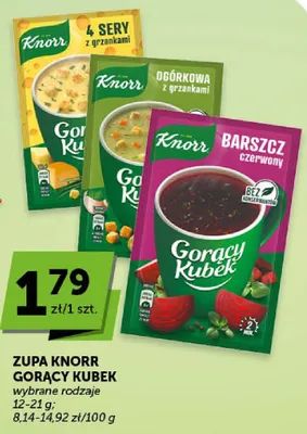 Zupa Knorr Gorący Kubek 4 sery z grzankami promocja w Euro Sklep