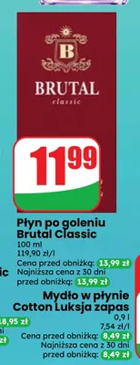 Płyn po goleniu Brutal Classic promocja w Dino
