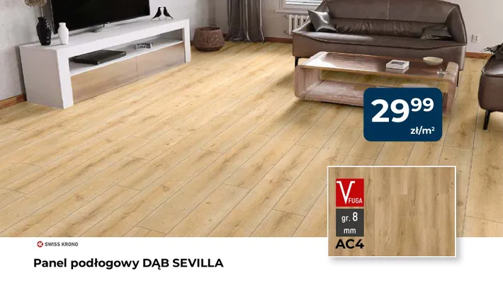 Panel podłogowy SWISS KRONO Dąb Sevilla promocja w PSB Mrówka