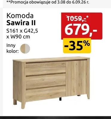 Komoda Sawira II promocja w Black Red White