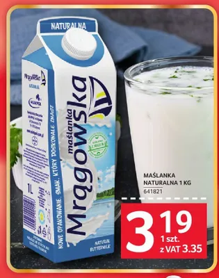 Maślanka naturalna Mrągowska promocja w Selgros