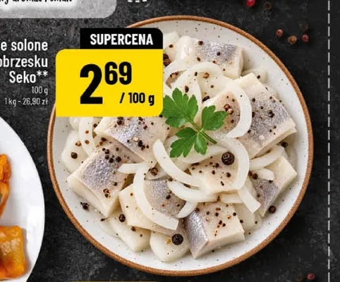 Śledzie solone po kołobrzesku Seko promocja w POLOmarket