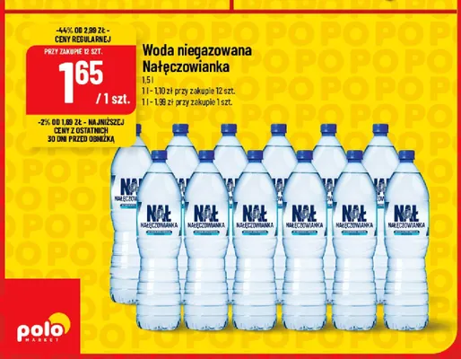 Woda niegazowana Nałęczowianka promocja w POLOmarket