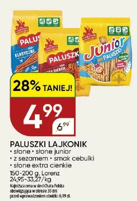 Paluszki z sezamem Lajkonik promocja w Chata Polska