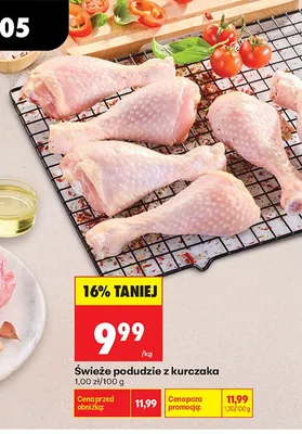 Świeże podudzie z kurczaka promocja w Biedronka