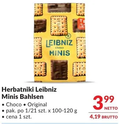 Herbatniki Leibniz Minis Bahlsen Choco, Original promocja w Makro