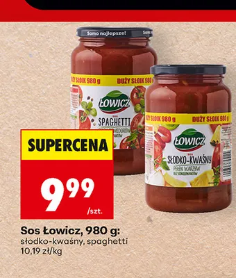 Sos Łowicz spaghetti promocja w Biedronka