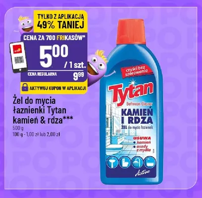 Żel do mycia łazienki Tytan kamień & rdza promocja w POLOmarket
