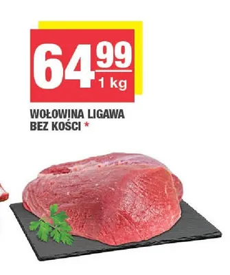 Wołowina ligawa bez kości promocja w SPAR