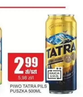 Piwo Tatra Pils promocja w Bingo