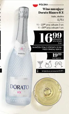 Wino musujące Dorato Bianco ICE promocja w POLOmarket