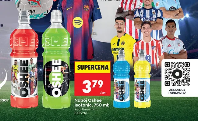 Napój Isotonic lime-mint promocja w Biedronka