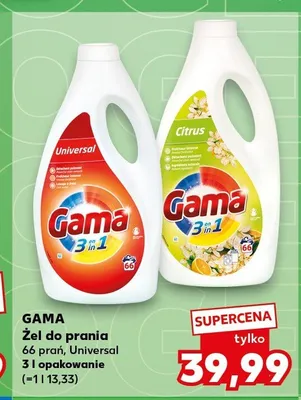 Żel do prania Gama Citrus promocja w Kaufland