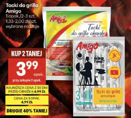 Tacki do grilla Amigo promocja w Delikatesy Centrum