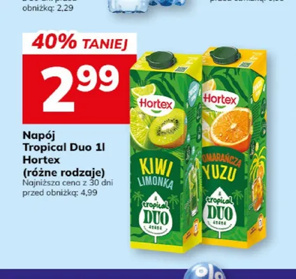 Napój Tropical Duo Kiwi Limonka Hortex promocja w Hitpol