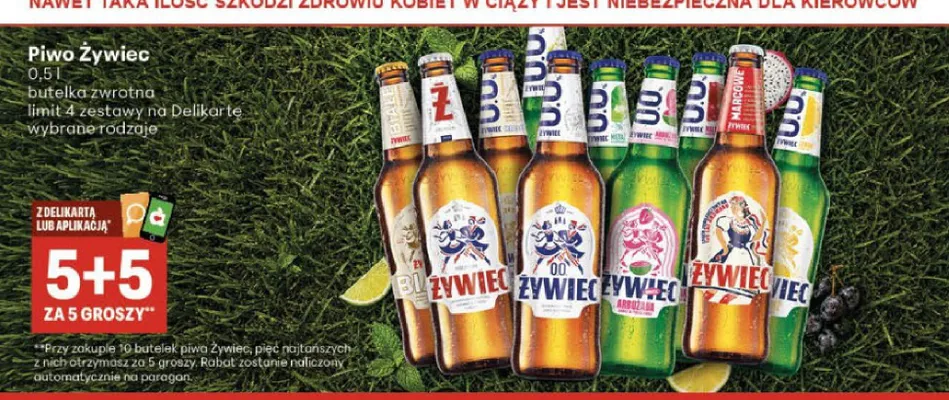Piwo bezalkoholowe Żywiec promocja w Delikatesy Centrum