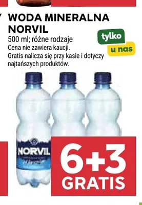 Woda mineralna Norvil promocja w Stokrotka