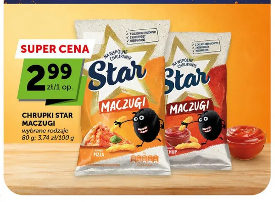 Chrupki Star Maczugi o smaku ketchupu promocja w ABC