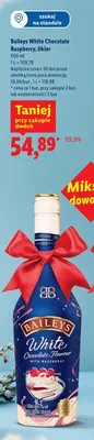 Likier White Chocolate Raspberry promocja w Lidl