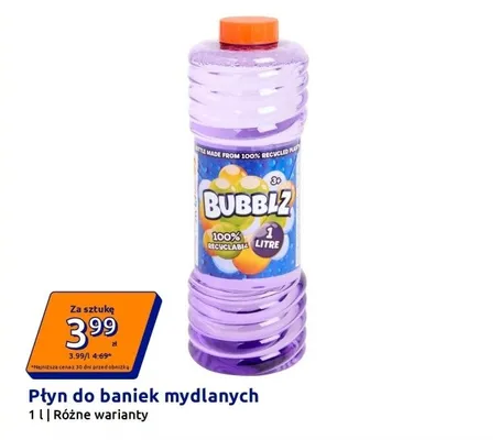 Płyn do baniek mydlanych promocja w Action