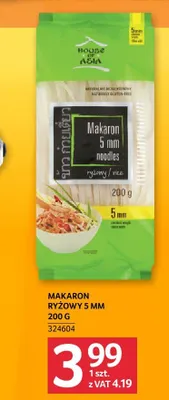 Makaron ryżowy 5 mm House of Asia promocja w Selgros