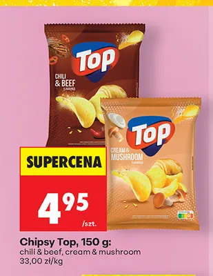 Chipsy Top chili & beef promocja w Biedronka