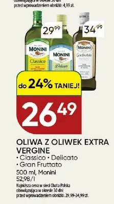Oliwa z oliwek extra vergine Classico Monini promocja w Chata Polska
